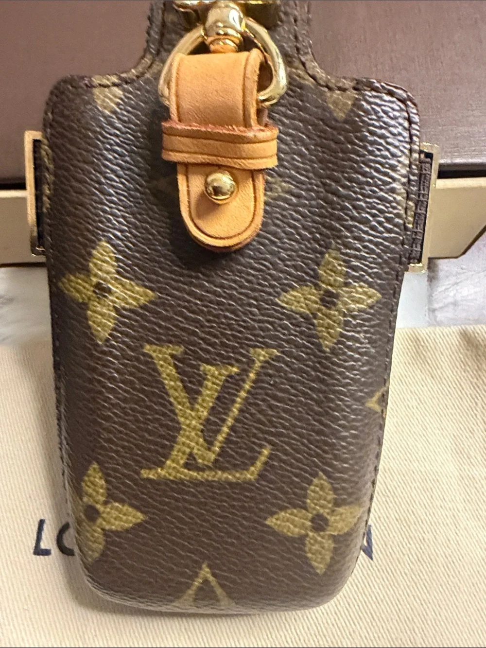 Louis Vuitton Brown Monogram Key Holder with Gold Hardware